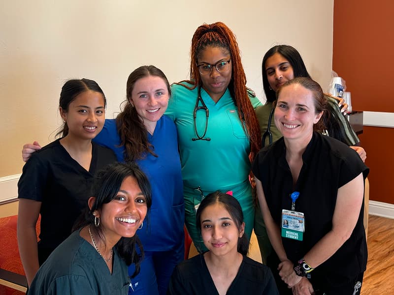 Group of medical students